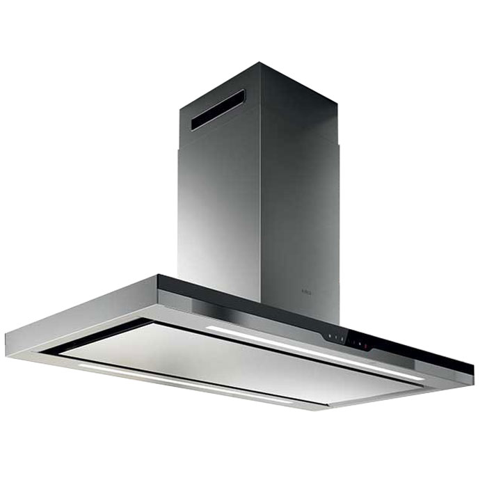METEORITE IX/A/90-PRF0120968 Вытяжка / .techne.т-образная, 90см, 1200м3, сенсорное управление+пульт ду(опция), no-drops, нержавеющая сталь+черное стекло Elica  - Вид №3