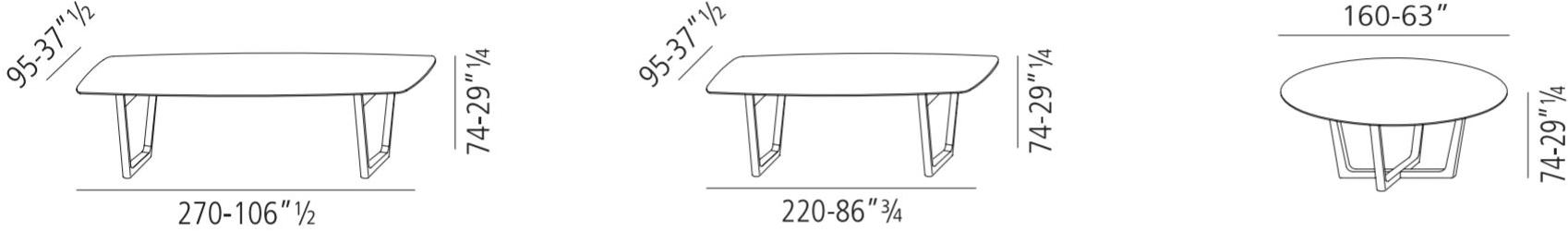 Vibieffe Обеденный стол из мрамора 430 opera sun-id-1516667 - Вид №4