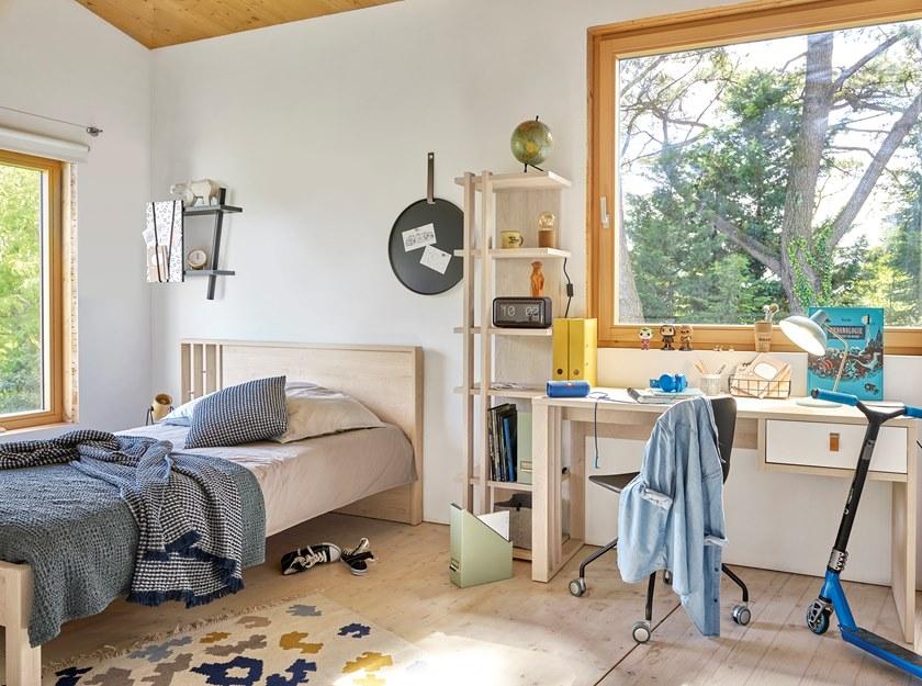 GAUTIER Односпальная кровать из меламина Lodge 1a21100 - Вид №1