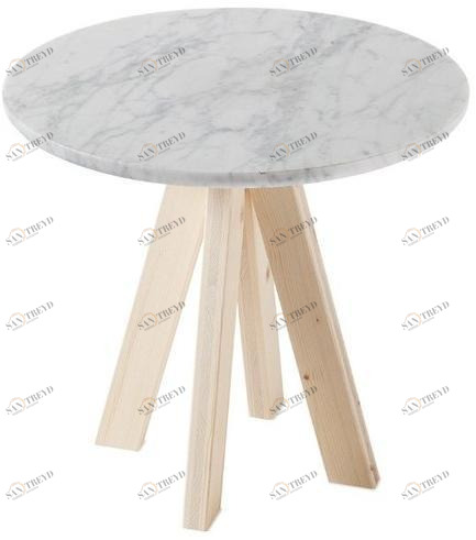 Atipico Круглый журнальный столик из каррарского мрамора A.ngelo sun-id-1380161