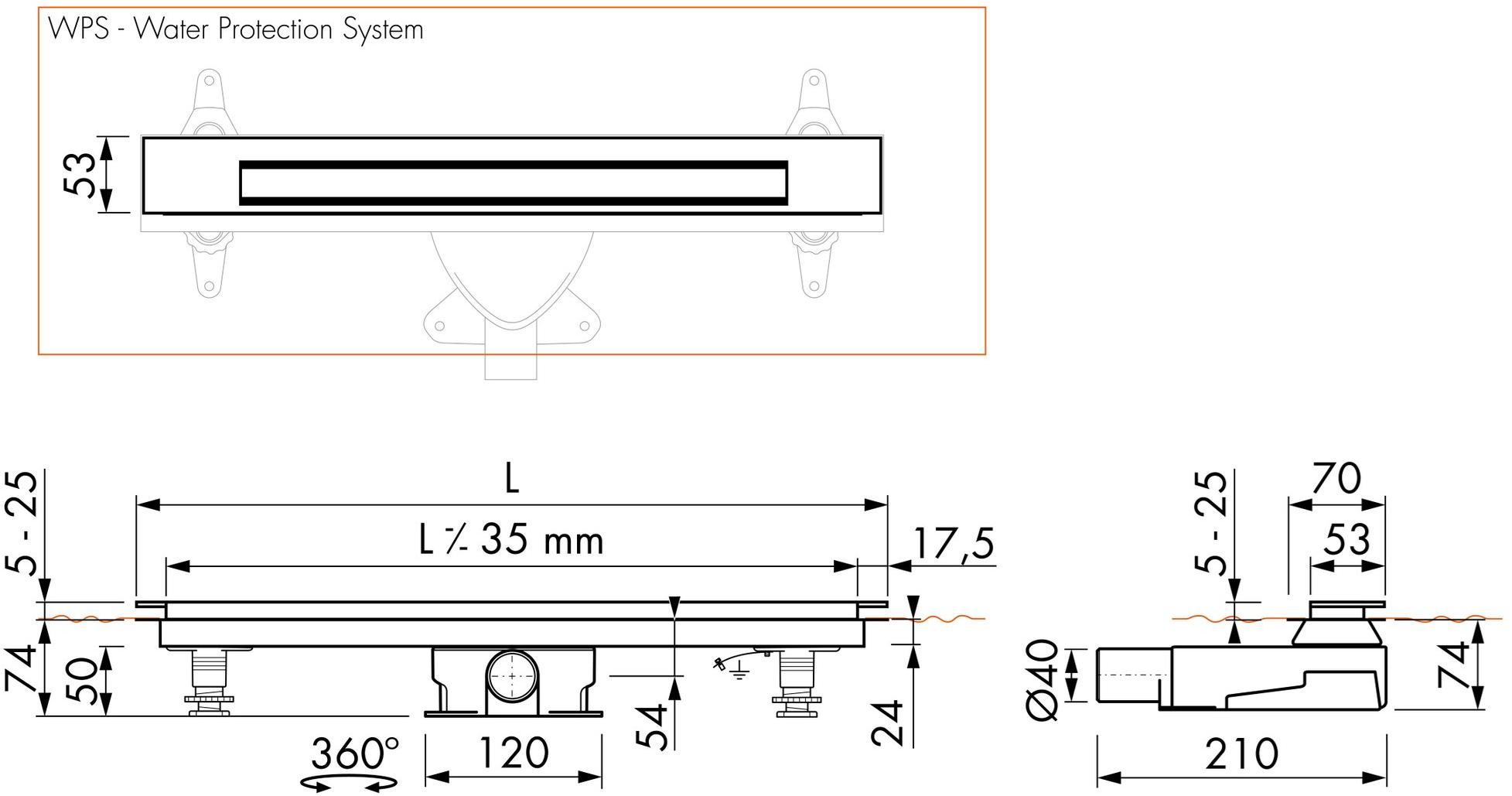 ESS Easy Drain Трап для душа из нержавеющей стали Xs sun-id-1360627 - Вид №15