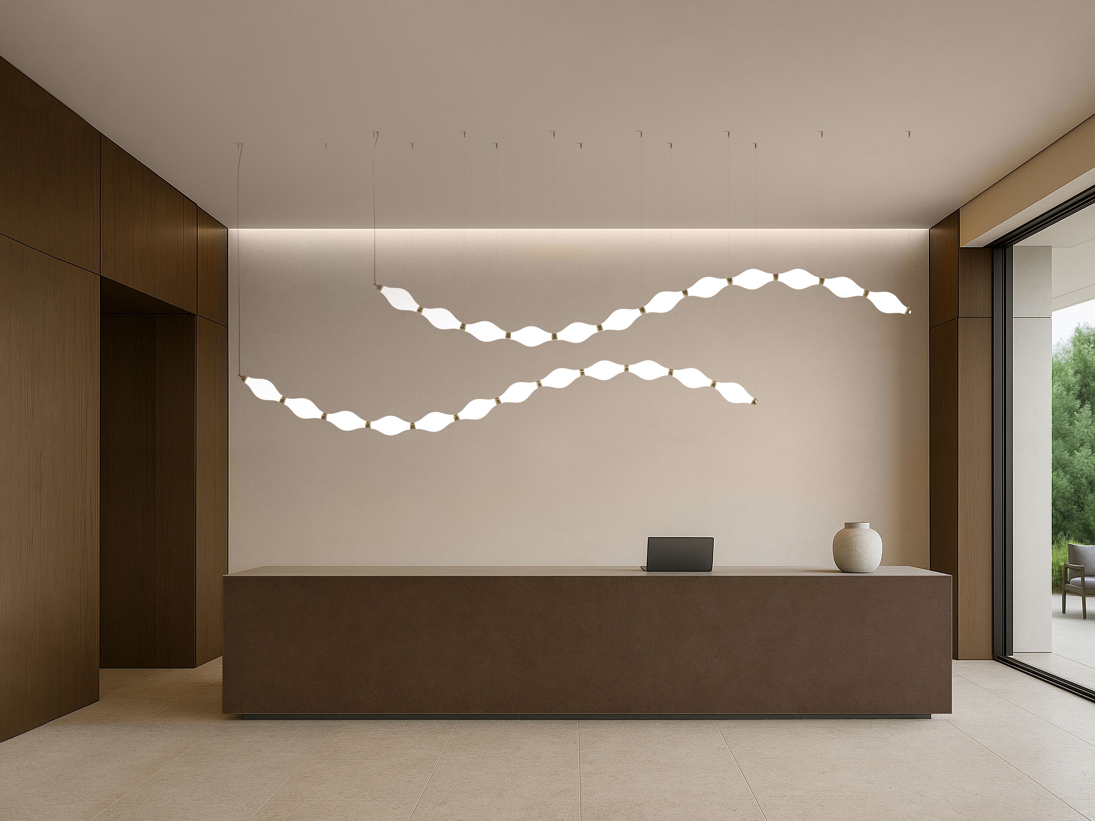 Подвесной светильник из боросиликатного стекла Euroluce Lampadari Dewy ARCH-00006387