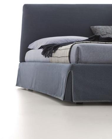 Ditre Italia Кровать из ткани с высоким изголовьем с мягким изголовьем sun-id-1488954 - Вид №2