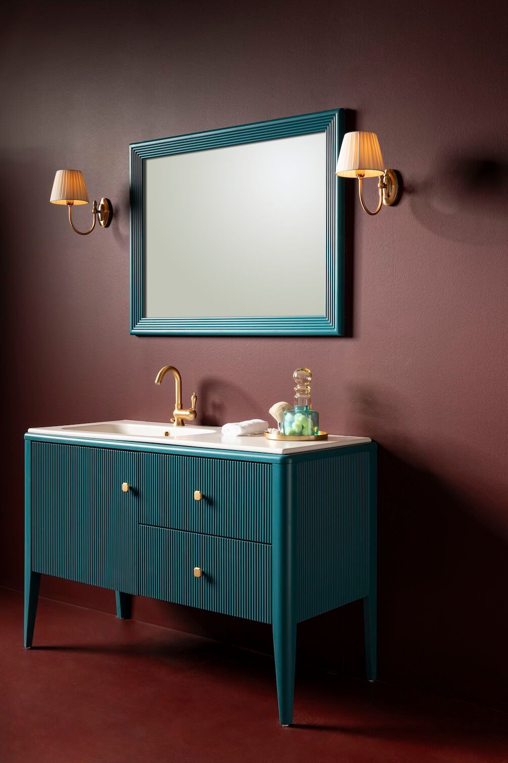 Напольный умывальник с зеркалом Gaia Mobili Contemporary ARCH-00081972 - Вид №3