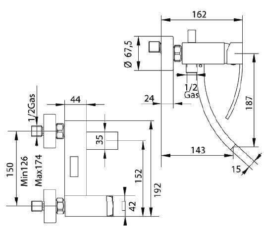 775320PNSF Смеситель Bandini Seta Santreyd - Вид №1