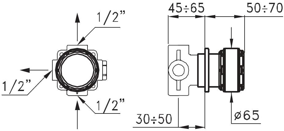 RUBINETTERIE STELLA Смеситель для душа настенный Timeaster Tl01202 - Вид №1