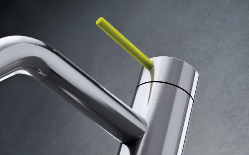 Radomonte Смеситель для раковины, однорычажный, настольный, из нержавеющей стали Toki Tki1 - Вид №9