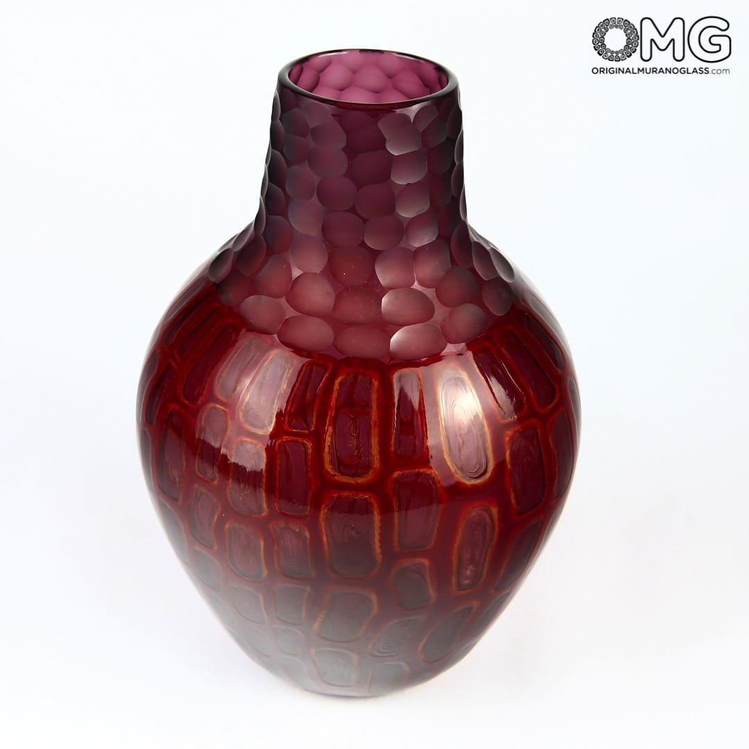 2511 ORIGINALMURANOGLASS Дутая ваза из муранского стекла - Adriano Dalla Valentina - Original Murano Glass OMG 14 см  - Вид №1
