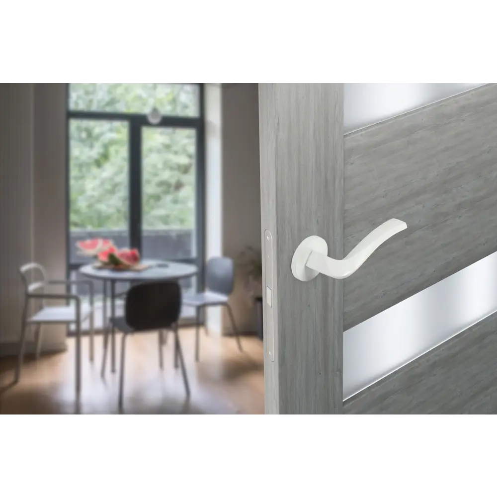 Дверные ручки EDSON EDS-40H-R2 белые для межкомнатных дверей 85170508 STLM-0059405 - Вид №8