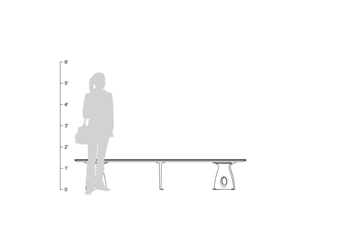 FSRT47 Скамейка Леда  Forms-surfaces  - Вид №15