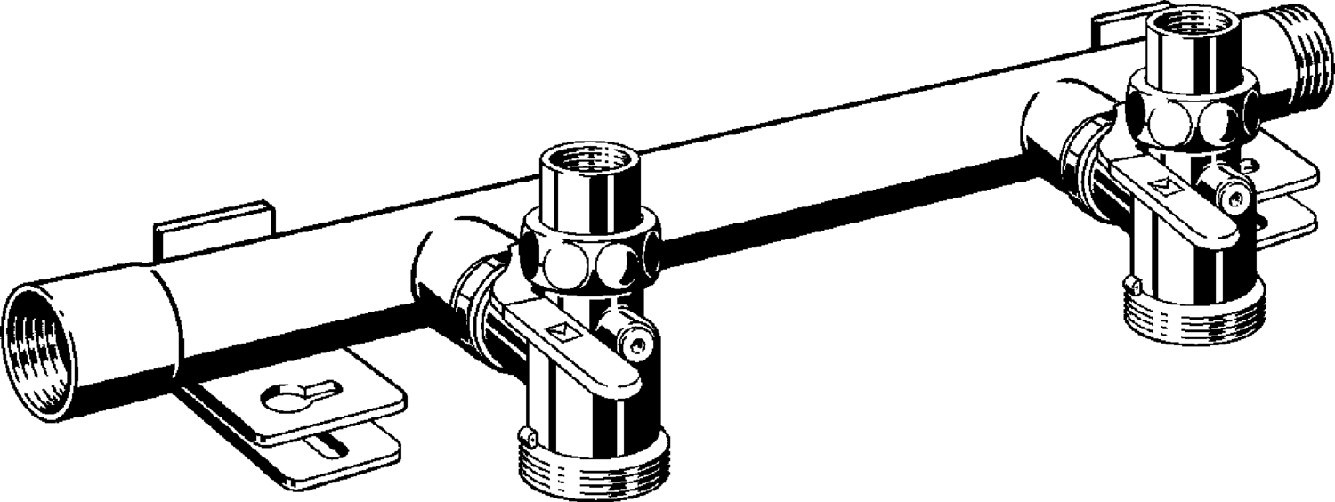 618 407 Модель G2345.1S Трубопроводные системы  Газовая арматура  Коллекторы  Однотрубные газовые счетчики Santreyd  - Вид №1