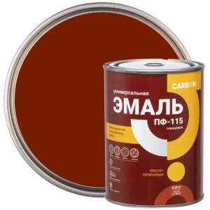 Эмаль ПФ-115 Carbon глянцевая цвет красно-коричневый 0.8 кг 82739768 STLM-2156027