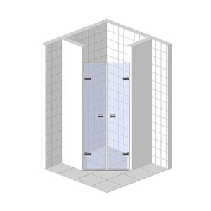 Душевые двери в нишу 130x200 GK-862G135 стекло прозрачное 6 мм GUTEWETTER TREND DOOR