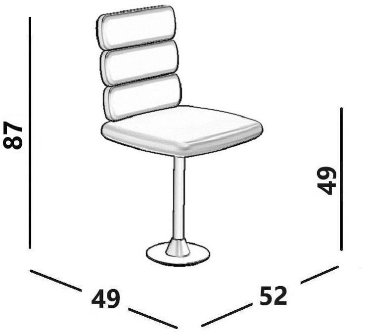 Luxy Вращающееся кресло на козелке из кожи Cluster sun-id-1434595 - Вид №4