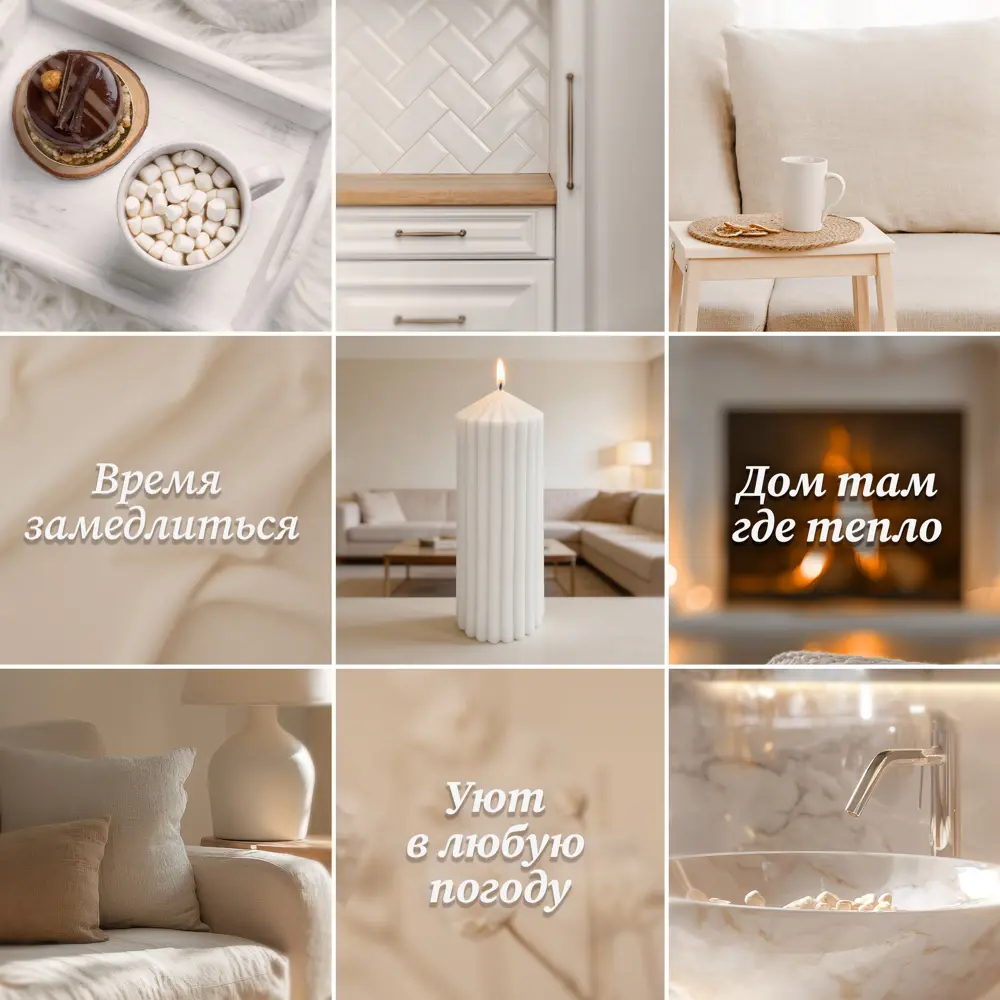 Античная свеча Грани 12 см цвет белый Santreyd STLM-2043834 - Вид №1