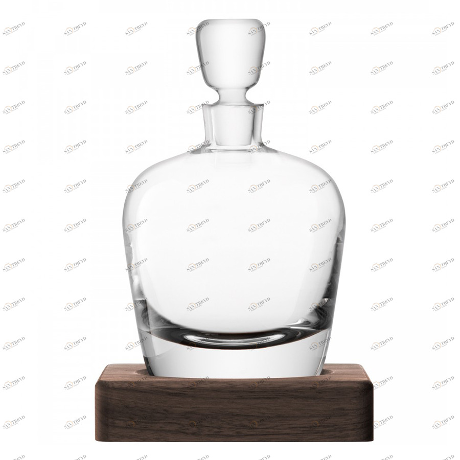 Декантер для виски с деревянной подставкой whisky 1 л arran whisky LSA INTERNATIONAL WHISKY 00-3863044 Прозрачный 
