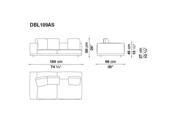 Кожаный диван B&B Italia док ARCH-00106863 - Вид №132