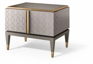 Valderamobili Прикроватная тумба прямоугольная лакированная Mascari Msn005-tl