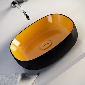 MET42O40NA Накладная раковина на столешницу  квадратная Olympia Ceramica