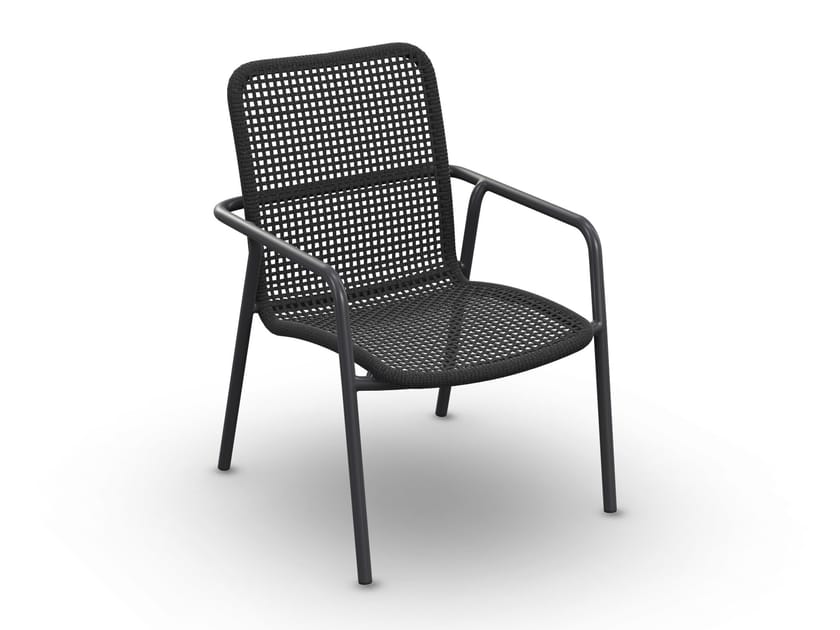 Алюминиевый садовый стул с подлокотниками Jati Kebon Дарем ARCH-00067999