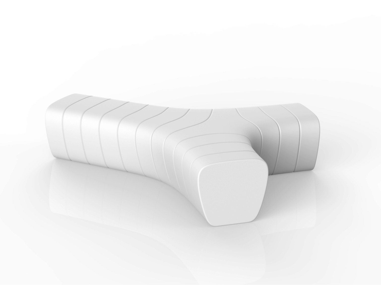 Модульная скамейка из полиэтилена PLUST Jetlag ARCH-00031168