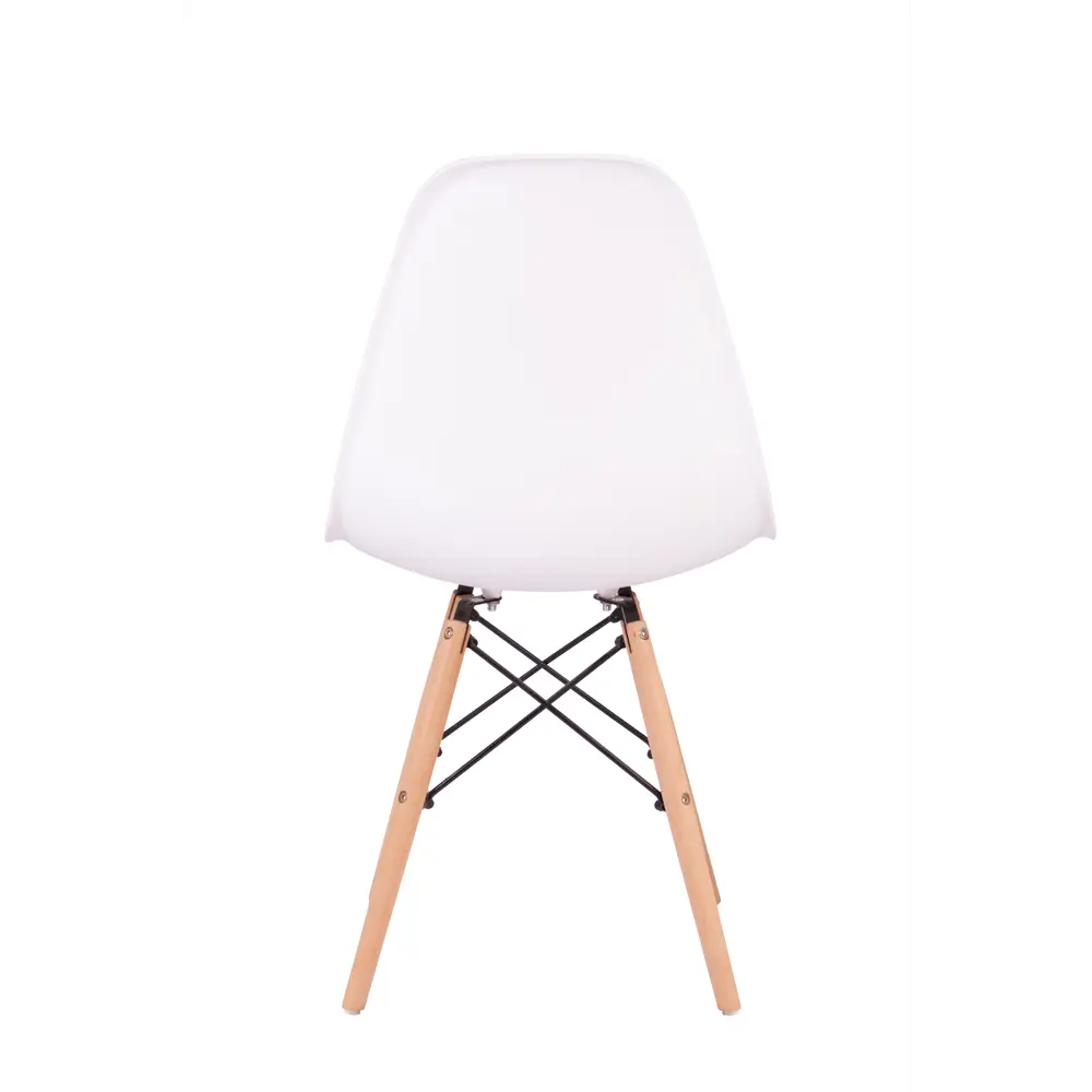 Стул Fitz STF-01-02 47x45x43 см ножки дерево/коричневый сиденье полипропилен цвет белый 87746731 STLM-2068475 Santreyd  - Вид №4