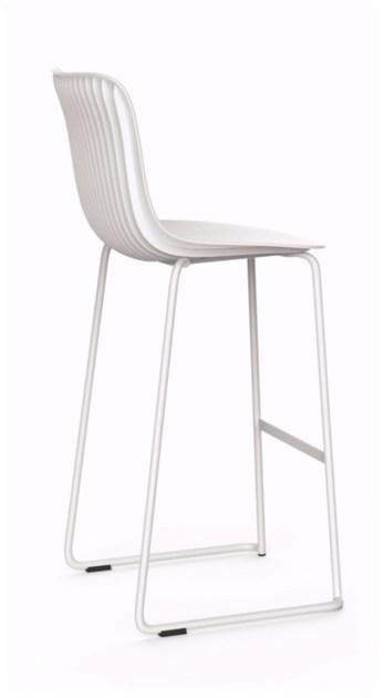 Segis Табурет из полипропилена с высокими санками и спинкой Dragonfly G0033 - Вид №4