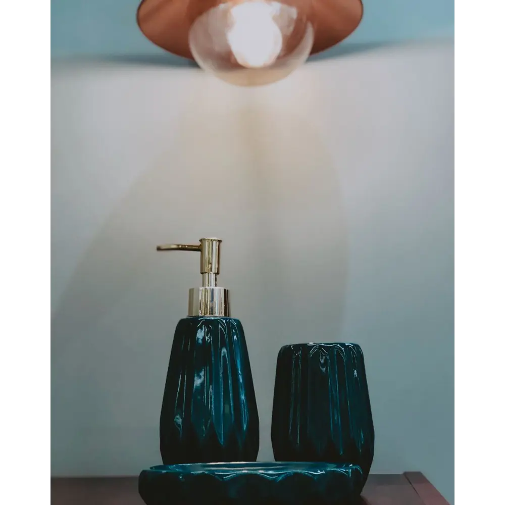 Дозатор для жидкого мыла Emerald, керамика, цвет изумрудный 82369147 STLM-2173775 PROFFI HOME - Вид №2