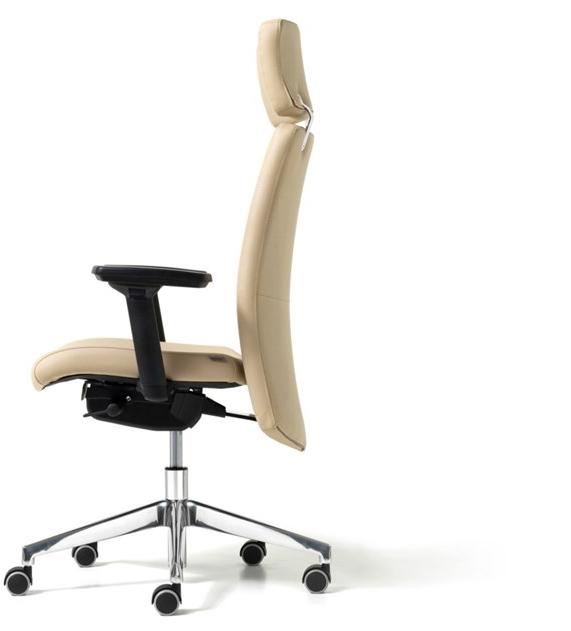 Diemme Офисное кресло руководителя из эко-кожи с 5 спицами и подголовником Duke sun-id-1346681 - Вид №2