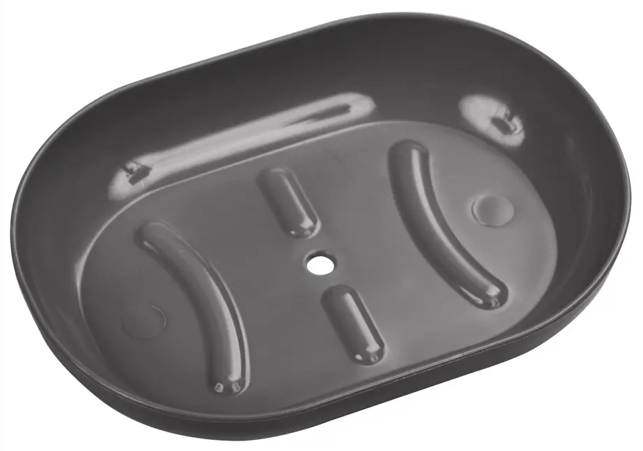 Мыльница BEROSSI Aqua для раковины в цвете базальт 89350163