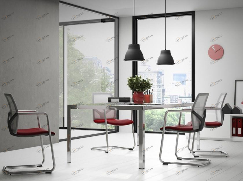 Arte & D Стул для конференций штабелируемый консольный с подлокотниками Passport C1560 v