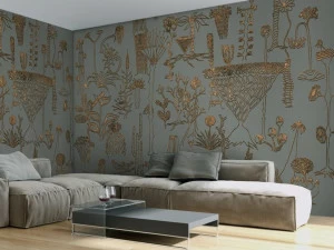 Affreschi & Affreschi Рулонные экологические обои из гипса с цветочными мотивами Season 1 Kw0701