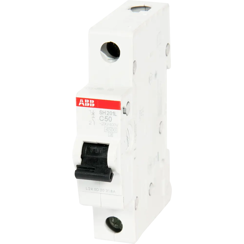 Автоматический выключатель ABB SH201L 1P C50 А 4.5 кА 2CDS241001R0504 12486415 STLM-2153575 