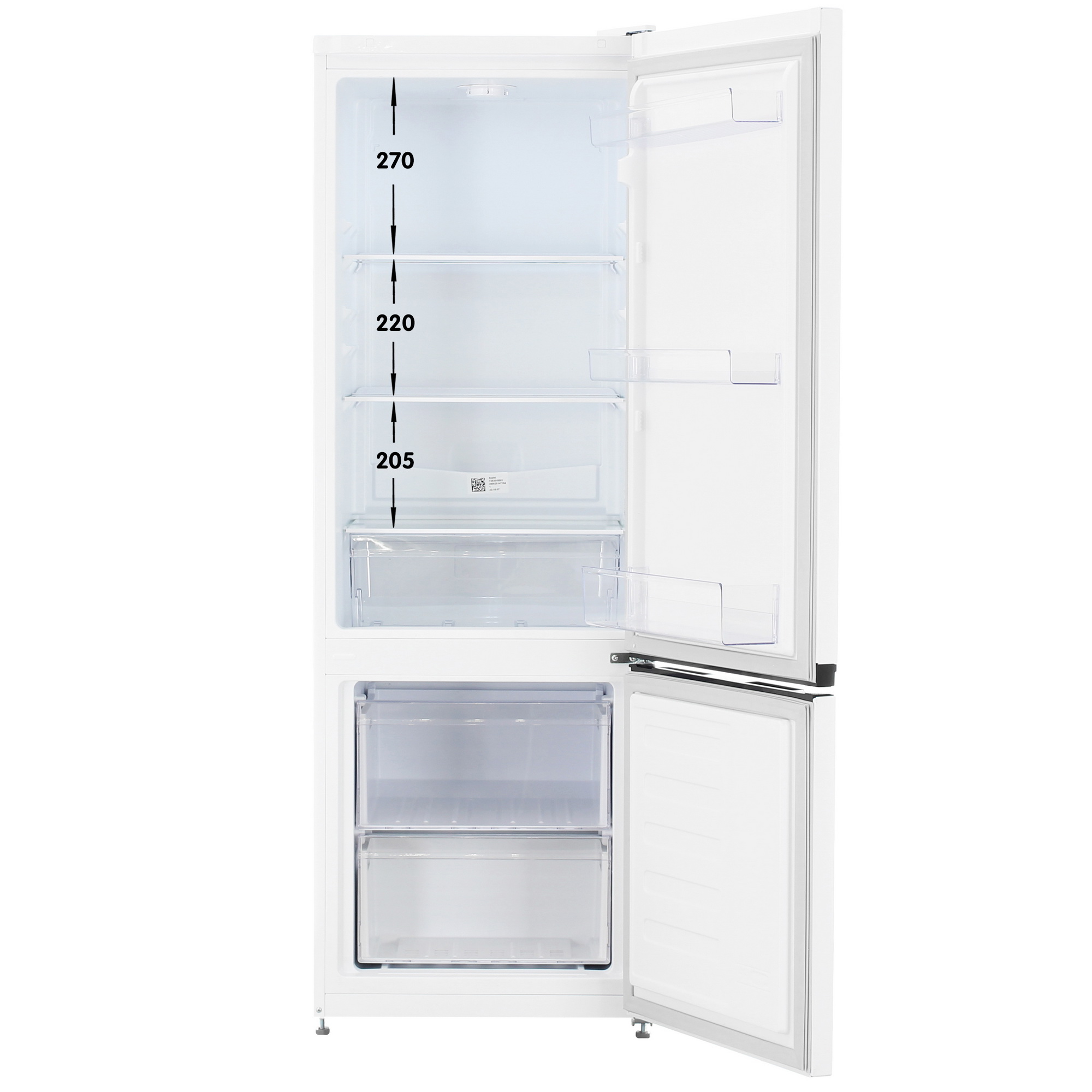 9261647 Холодильник с морозильником   BEKO B1RCSK251W белый STDN-0124679 - Вид №1