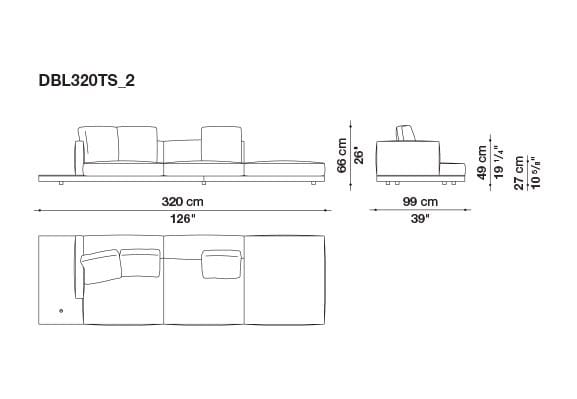 Кожаный диван B&B Italia док ARCH-00106863 - Вид №188
