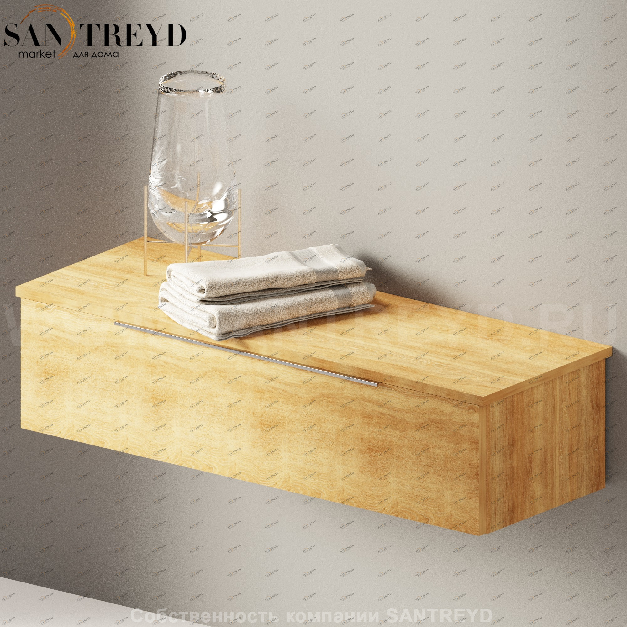 Flaminia BOX Настенная тумба 105 см с 1 ящиком BX286.WQ Ceramica Flaminia BX286WQ