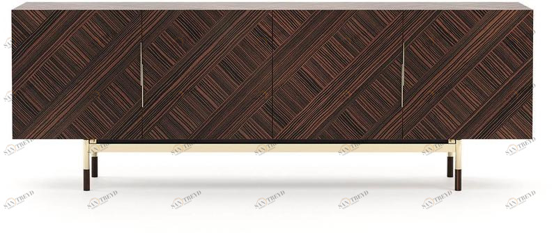 Laskasas Комод деревянный с распашными дверцами Claud sun-id-1404204