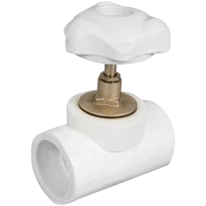 Вентиль запорный РВК PN25 40x40 мм ручка барашек полипропилен