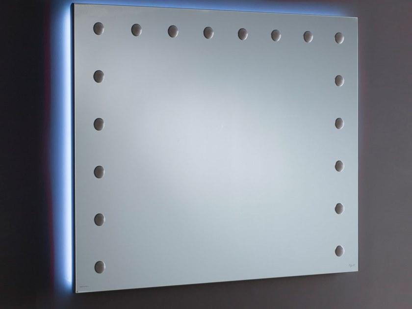 UNICA by Cantoni Прямоугольное настенное зеркало в современном стиле из анодированного алюминия со встроенной подсветкой Mh sun-id-1461470 - Вид №3