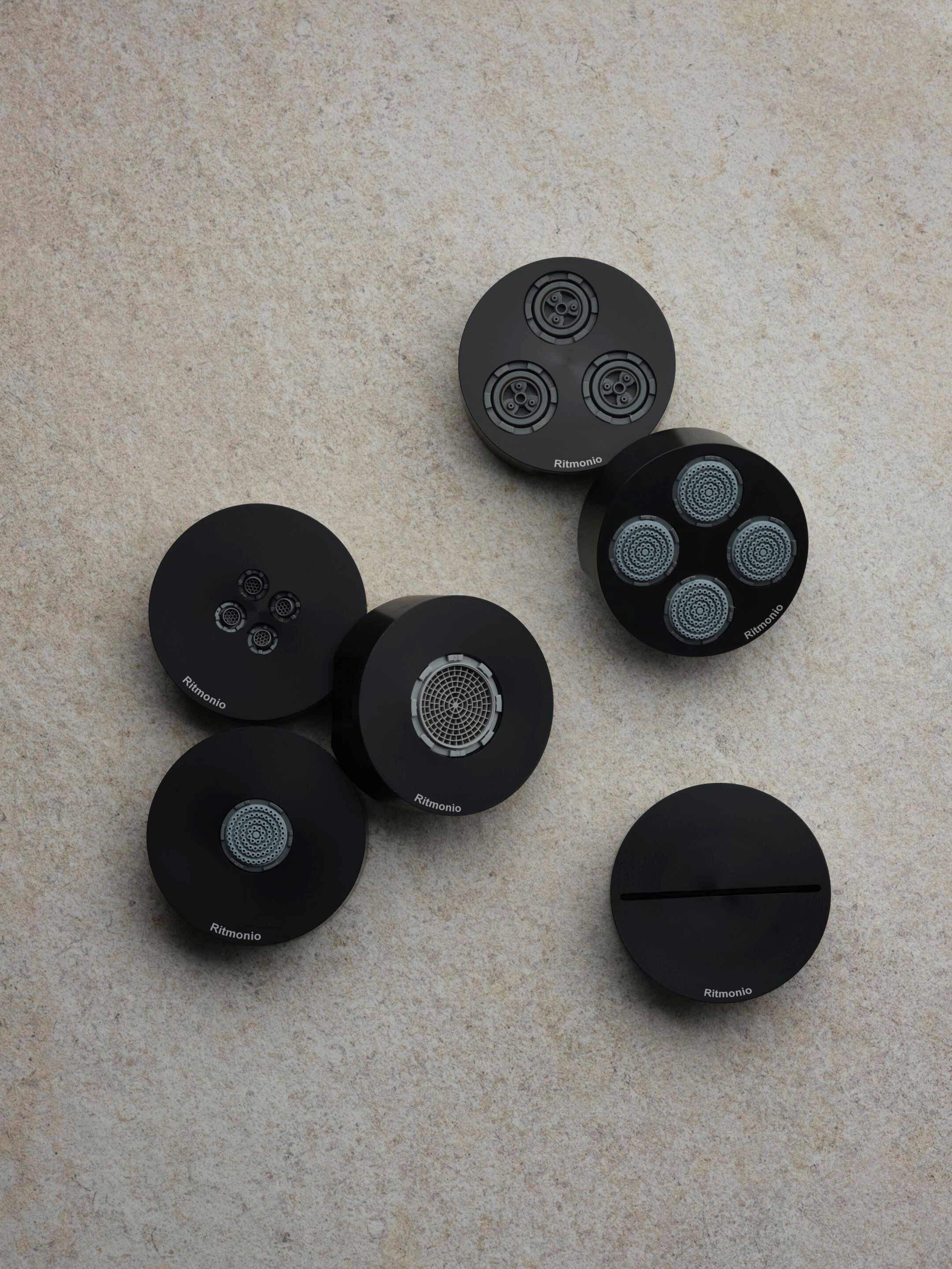 Латунная круглая регулируемая душевая головка с рычагом Ritmonio Diametro35 Wellness Footprinti ARCH-00115931 - Вид №14