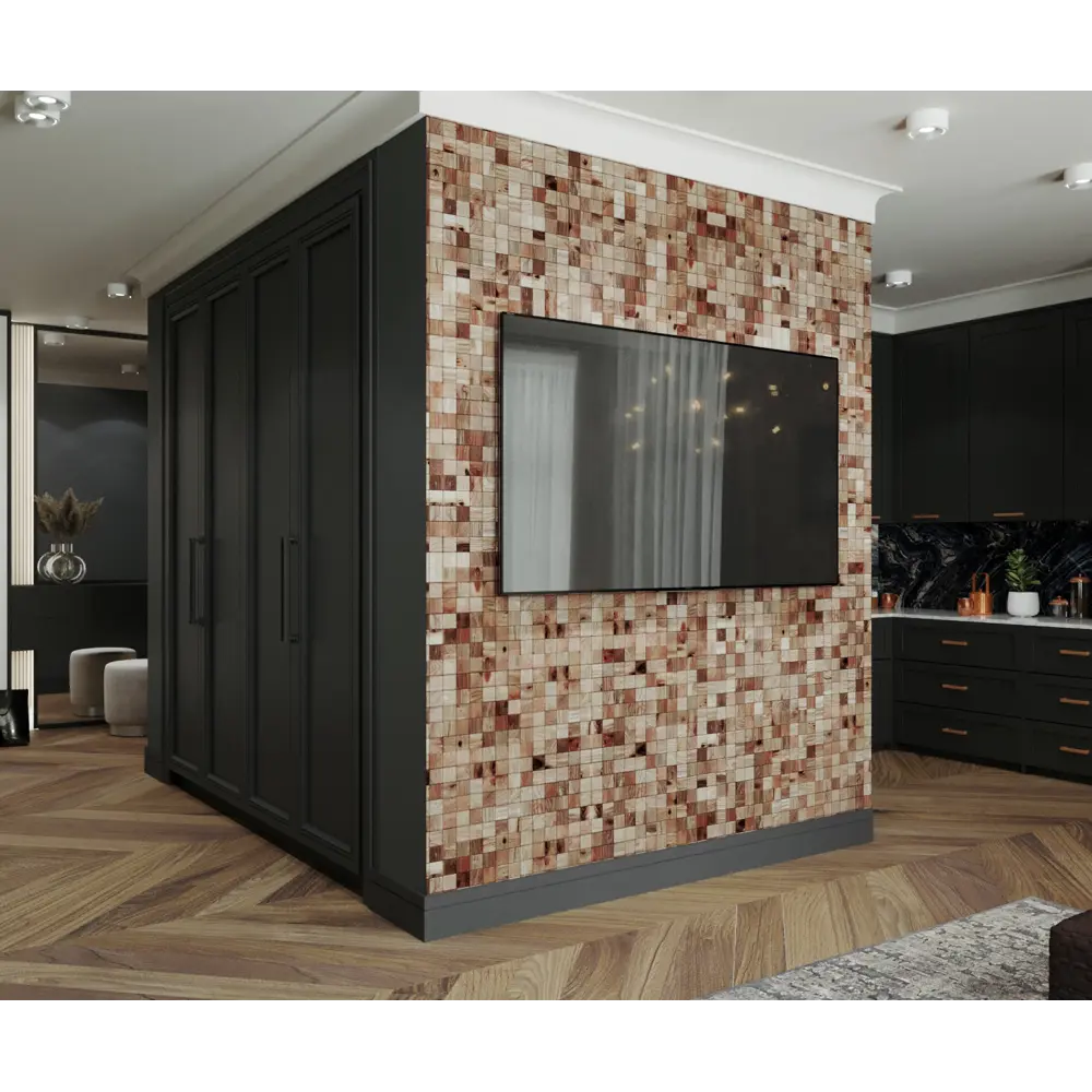 Деревянная мозаика КВАРТ 50x50 мм 300x300 мм 82625495 STLM-2034774 Santreyd 