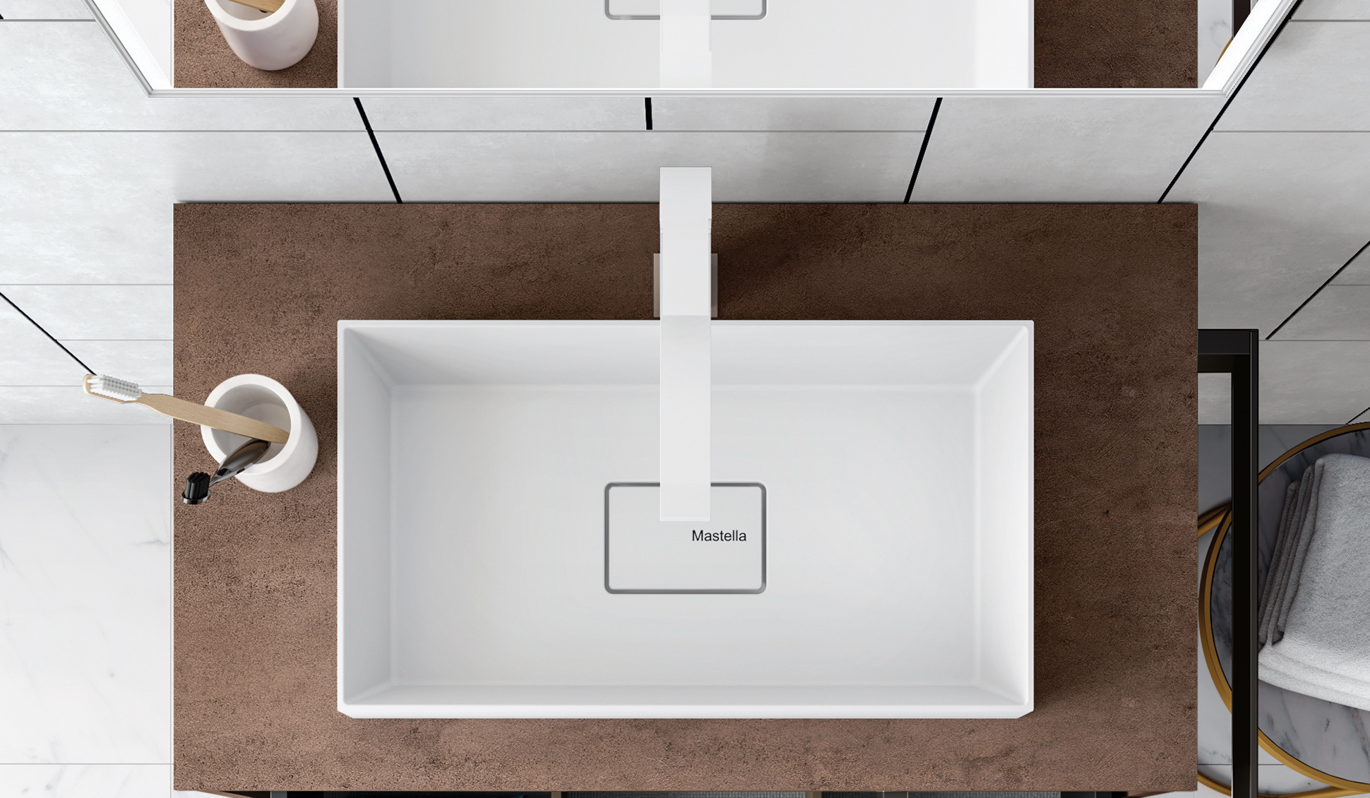 Smart.46 – 02 Mastella  Smart.46  Комплект мебели для ванной  - Вид №3