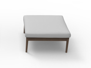 Модуль оттоманки для садового дивана в ироко