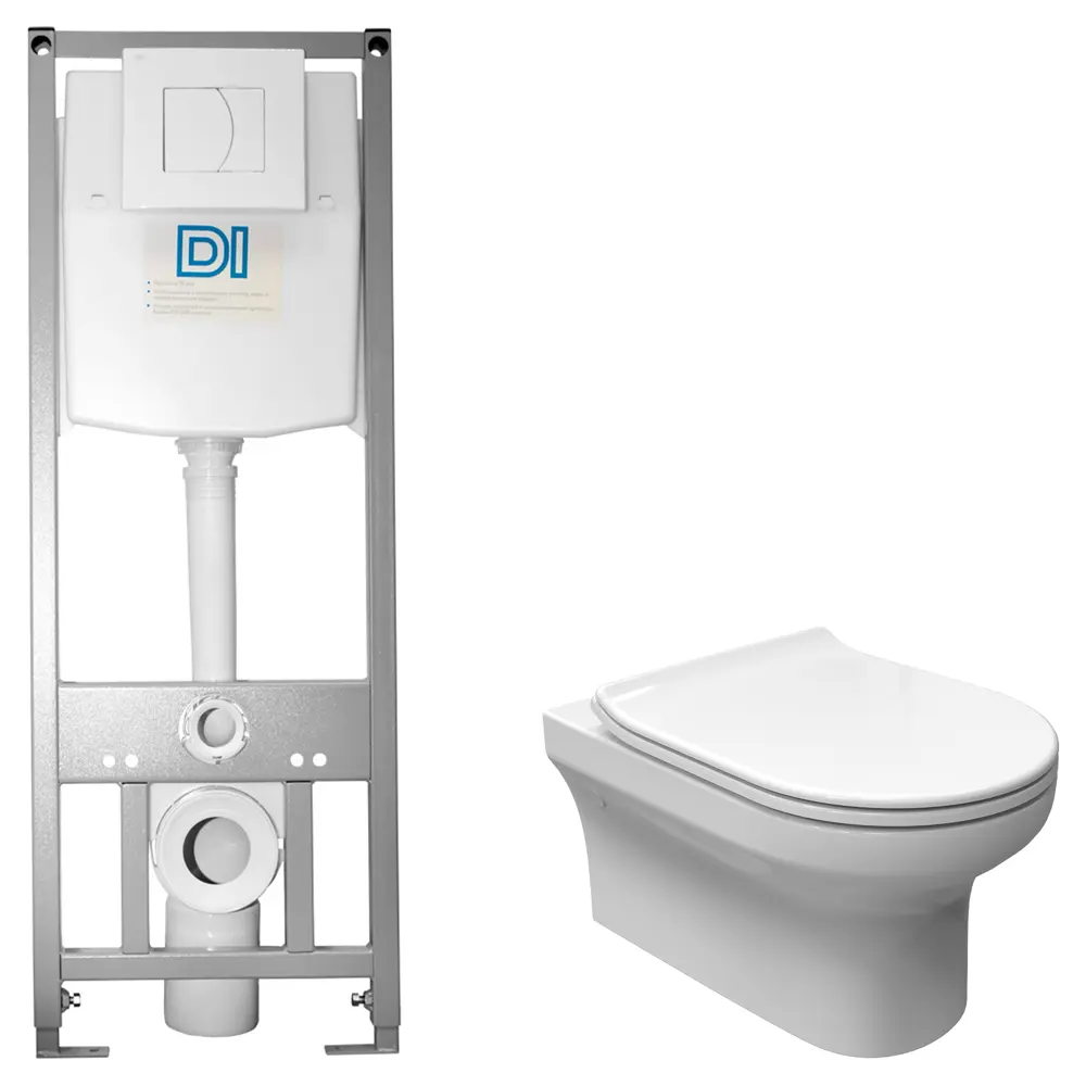 Комплект инсталляции Di с унитазом тип ободка закрытый Sensea Favori STLM-2008419