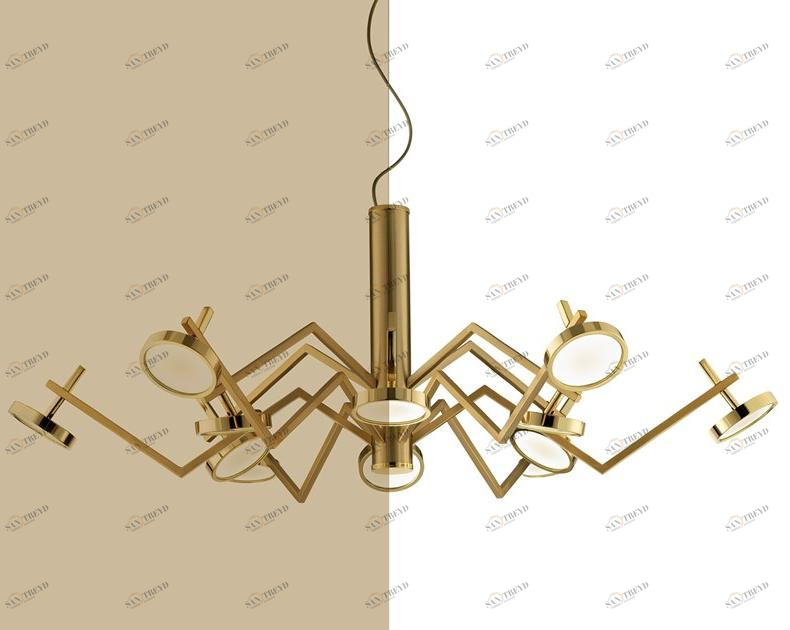 Euroluce Lampadari Металлический светодиодный подвесной светильник Vector sun-id-1373905