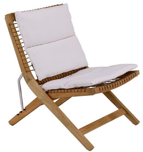 Unopiù Складной шезлонг из тикового дерева Synthesis Sdrasy - Вид №1