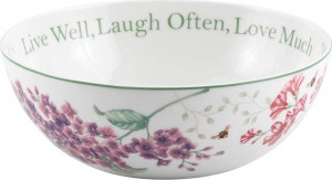 10563570 Lenox Салатник Lenox "Бабочки на лугу" 2л Фарфор