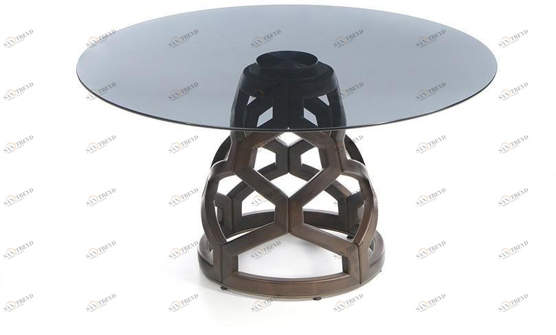 ENNE Круглый обеденный стол из стекла sun-id-1511972