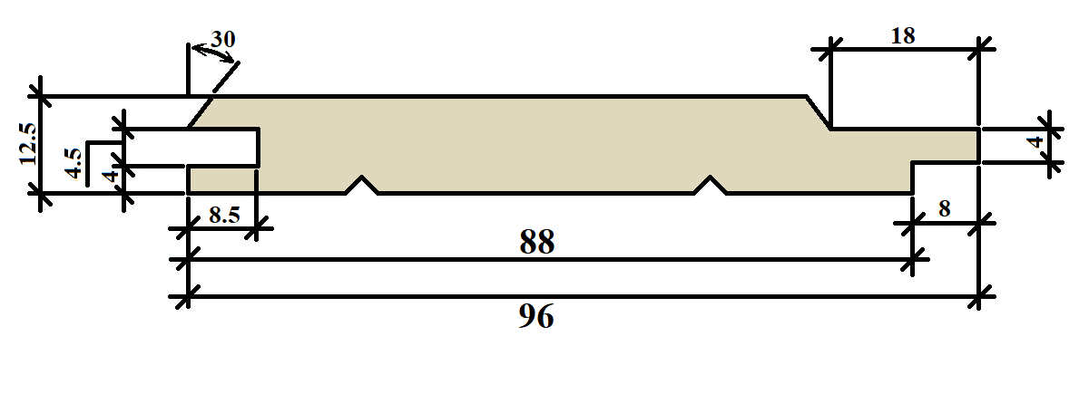 Евровагонка Santreyd Оптима для стен и потолков из натуральной хвои 81946174 STLM-0014387 - Вид №12