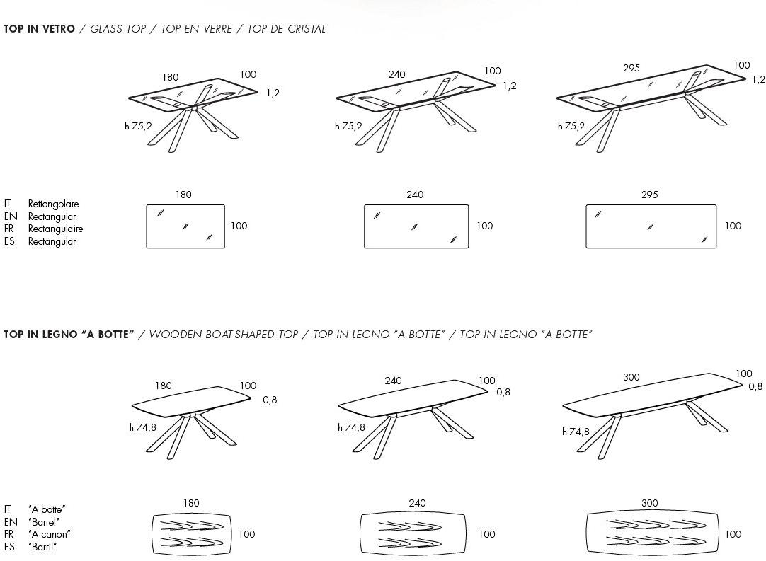 OLIVIERI Прямоугольный деревянный обеденный стол sun-id-1362700 - Вид №4